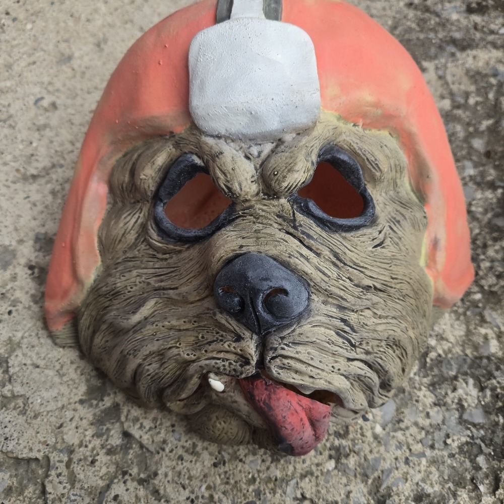 Vintage Cleveland Browns NFL Dawg Pound Mask Latex Halloween By REV.